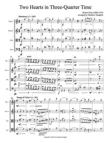 "Two Hearts in Three-Quarter Time" (Robert Stolz)