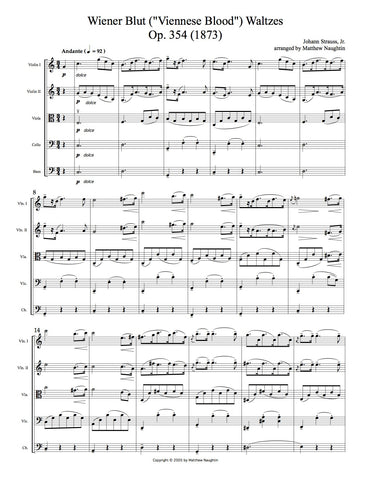 "Wiener Blut" ("Viennese Blood") Waltzes (Johann Strauss, Jr.)