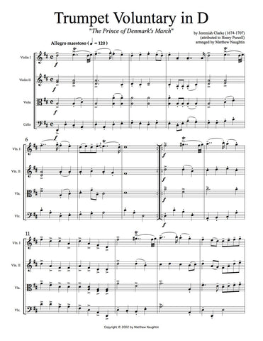 Trumpet Voluntary in D "The Prince of Denmark's March" (Jeremiah Clarke)