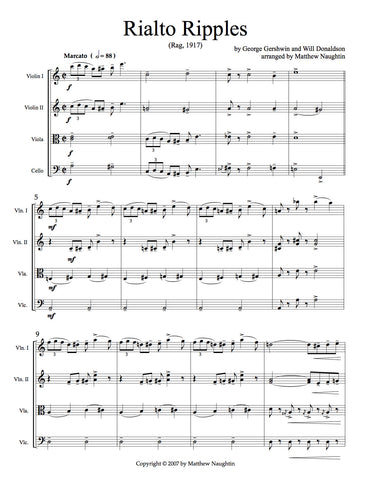 "Rialto Ripples" Rag (George Gershwin and Will Donaldson)