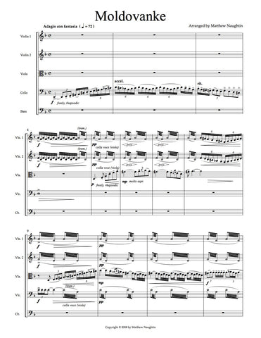 "Moldovanke" for String Orchestra (traditional Ukranian)