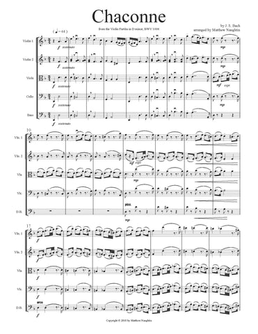 Chaconne in D minor (J. S. Bach)