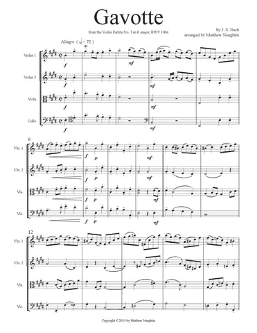 Gavotte from the Violin Partita in E major (Bach)