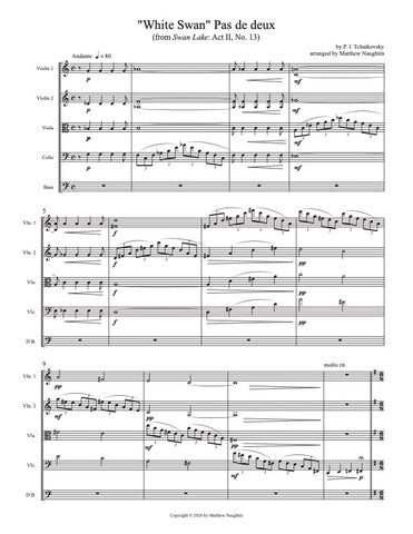 White Swan Pas de deux (Tchaikovsky) (string orchestra)