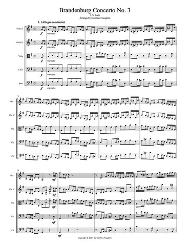 Brandenburg Concerto No.3, BWV 1048 (J. S. Bach)