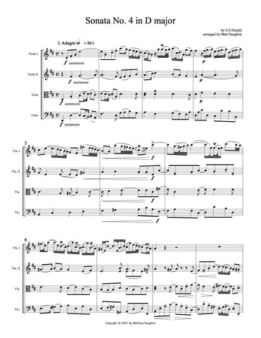 Violin Sonata No. 4 in D major (G. F. Handel)
