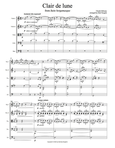 "Clair de lune" ("Moonlight") (Claude Debussy)