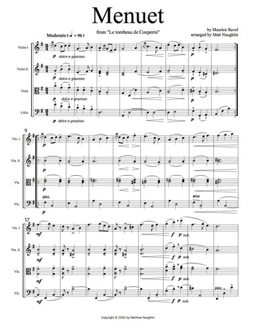 Menuet from "Le tombeau de Couperin" (Maurice Ravel)